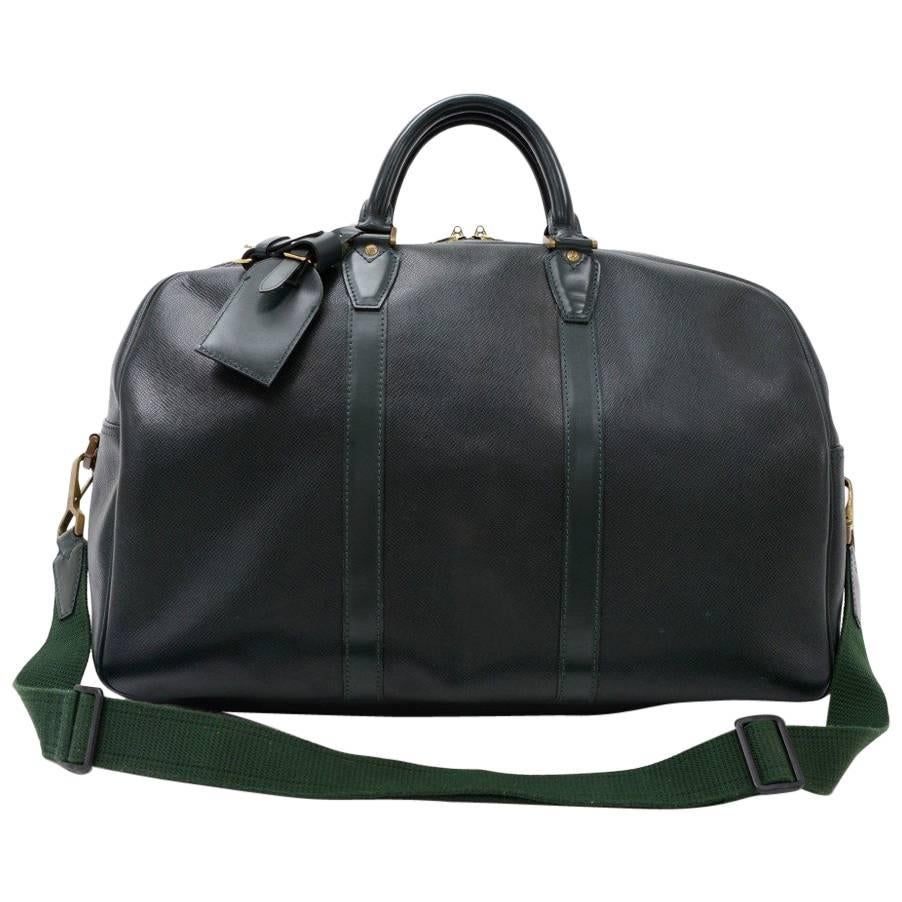 Louis Vuitton Kendall PM Dark Green Taiga Leather Travel Bag + Strap 