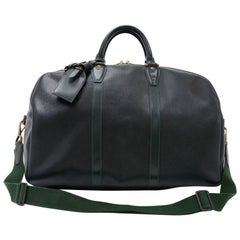 Louis Vuitton Kendall PM Dark Green Taiga Leather Travel Bag + Strap