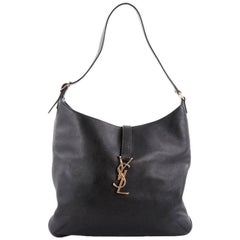 Saint Laurent Classic Monogram Hobo Leather Medium