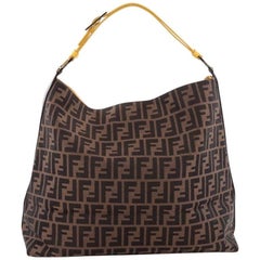 Fendi Buckle Strap Hobo Zucca Canvas Large