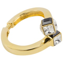 Signed KJL Kenneth J Lane Bypass Statement Cuff Bracelet 12