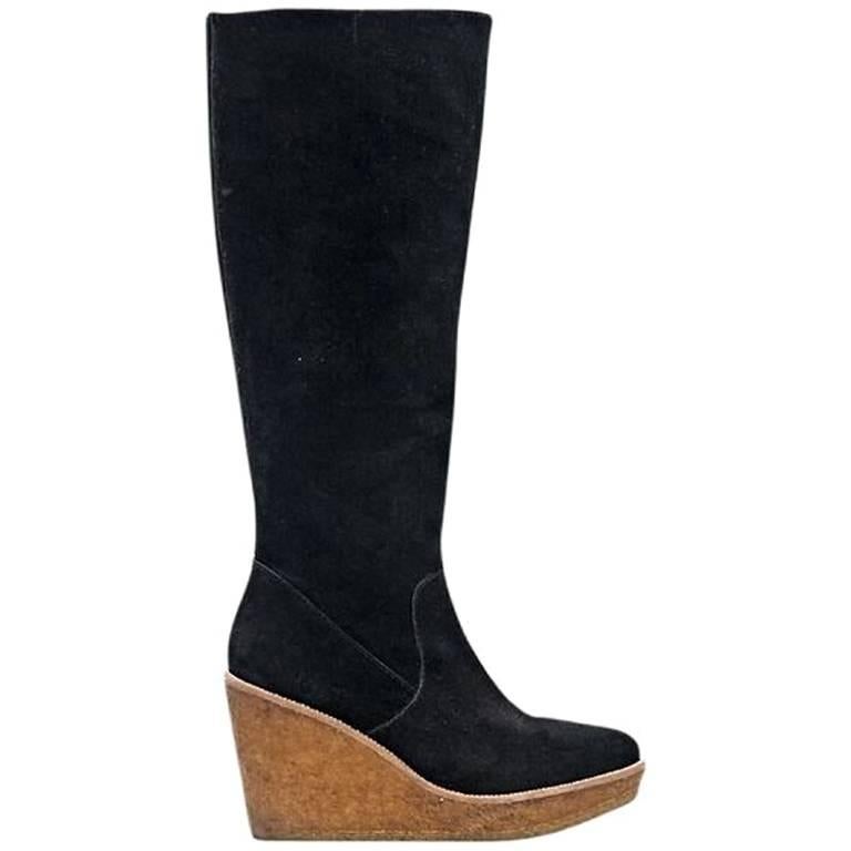 Black Vince Camuto Tall Suede Boots