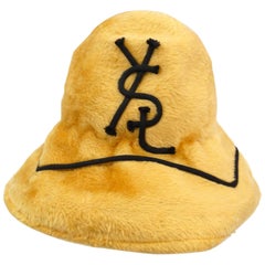 1960s Yves Saint Laurent Faux Fur Signature Hat
