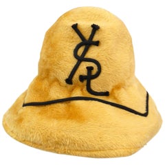 1960s Yves Saint Laurent Faux Fur Signature Hat 12