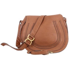 Used Chloe Marcie Crossbody Bag Leather Medium