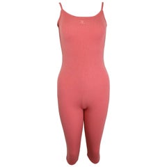 Chanel Pink "CC" Logo Cashmere Bodysuit 10