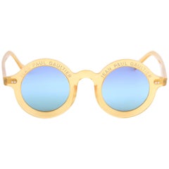 Jean Paul Gaultier Vintage Round Sunglasses 90's Japan - yellow 6