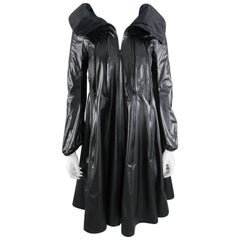 Junya Watanabe Comme des Garcons Spring 2013 Black Runway Nylon Zipper Coat