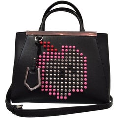 Fendi 2jour Satchel Apple Bag (Black, Size - OS) 2
