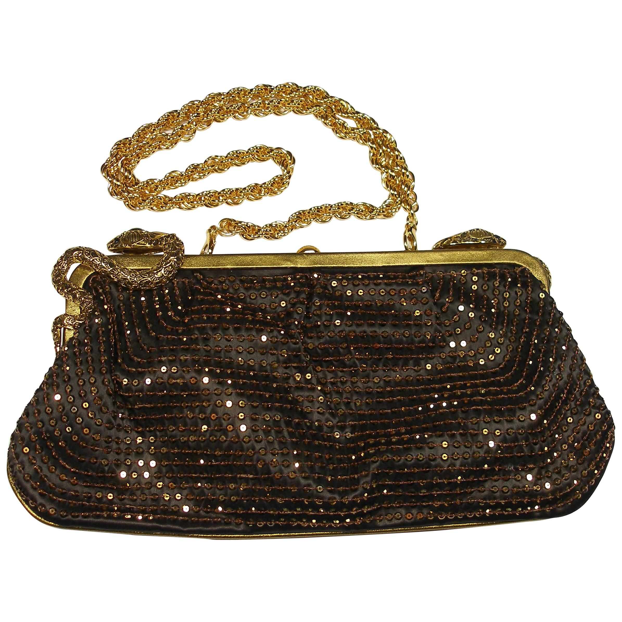 STUNNING Embellished Roberto Cavalli Clutch Evening bag / Limited Edition For Sale
