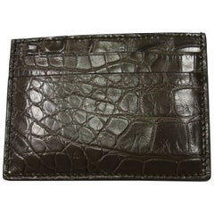GUCCI Crocodile Card Case Millémiun color Rétail Price $ 820 / BRAND NEW