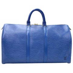 The stunning embossed Keepall 50B joined my growing collection