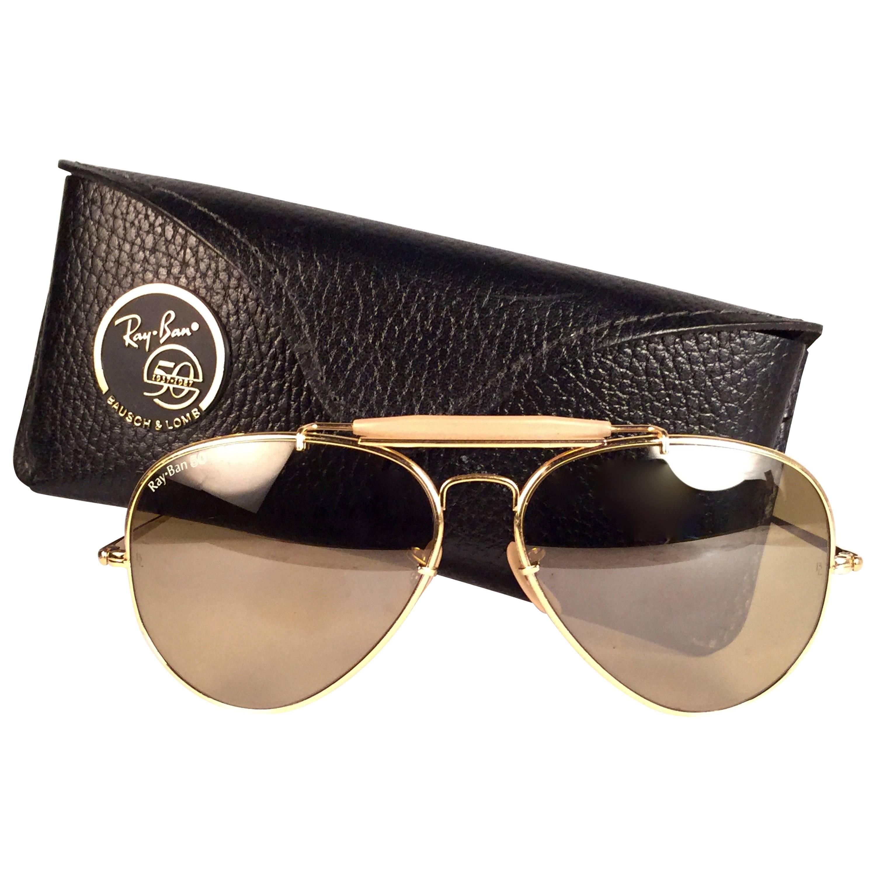 ray ban general 50 gold