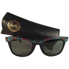 New Ray Ban The Wayfarer Mosaic B&L G15 Grey Lenses USA 80's Sunglasses
