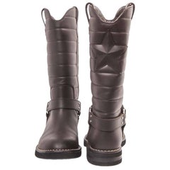 Collector CHANEL Boots 'Paris Dallas' Collection in Brown Leather Size 40.5FR