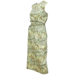 Vintage Crisp 1950's Polished Cotton Wiggle Dress