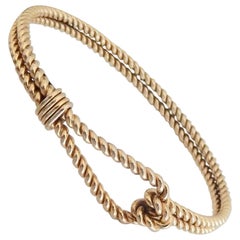 Gucci 18K Gold Rope Bracelet 1970s
