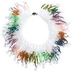 William De Lillo Rainbow Crystal Necklace 2