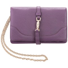 Gucci Amethyst Leather Wallet On Chain Shoulder Bag