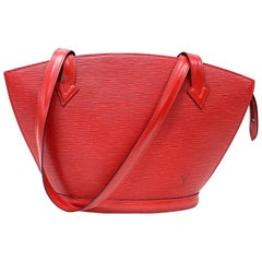 Vintage Louis Vuitton Saint Jacques PM Red Epi Leather Shoulder Bag