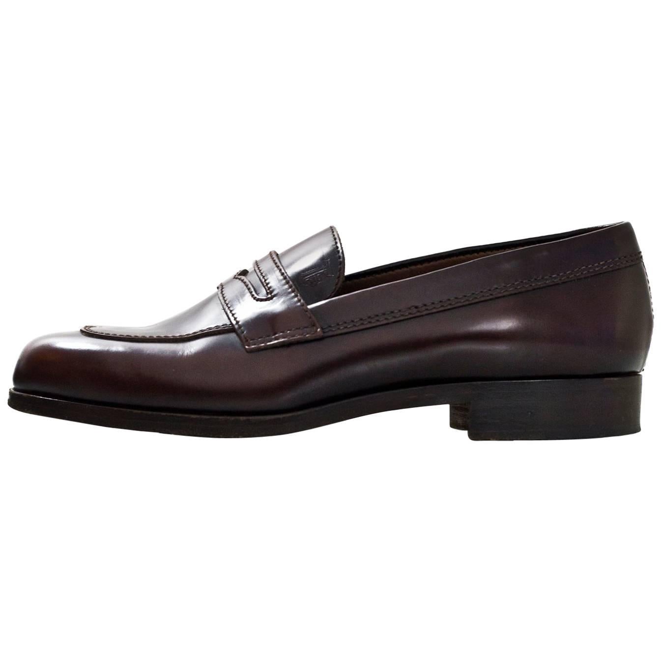 TOD's Brown Leather Loafers Sz 36.5