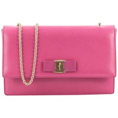Salvatore Ferragamo Ginny Crossbody Bag Saffiano Leather Medium