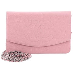 Chanel Vintage Timeless Wallet on Chain Caviar