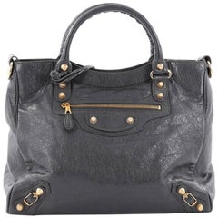 Balenciaga Velo Giant Studs Handbag Leather