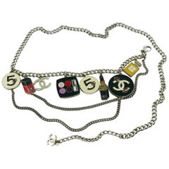 Chanel Rare Fall 2004 Make-Up Charm Runway Belt Necklace