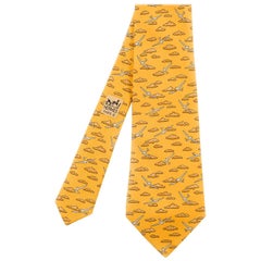 Pristine Hermes Vintage Silk Tie 'Gliding'