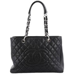 Chanel Grand Shopping Tote Quilted Caviar