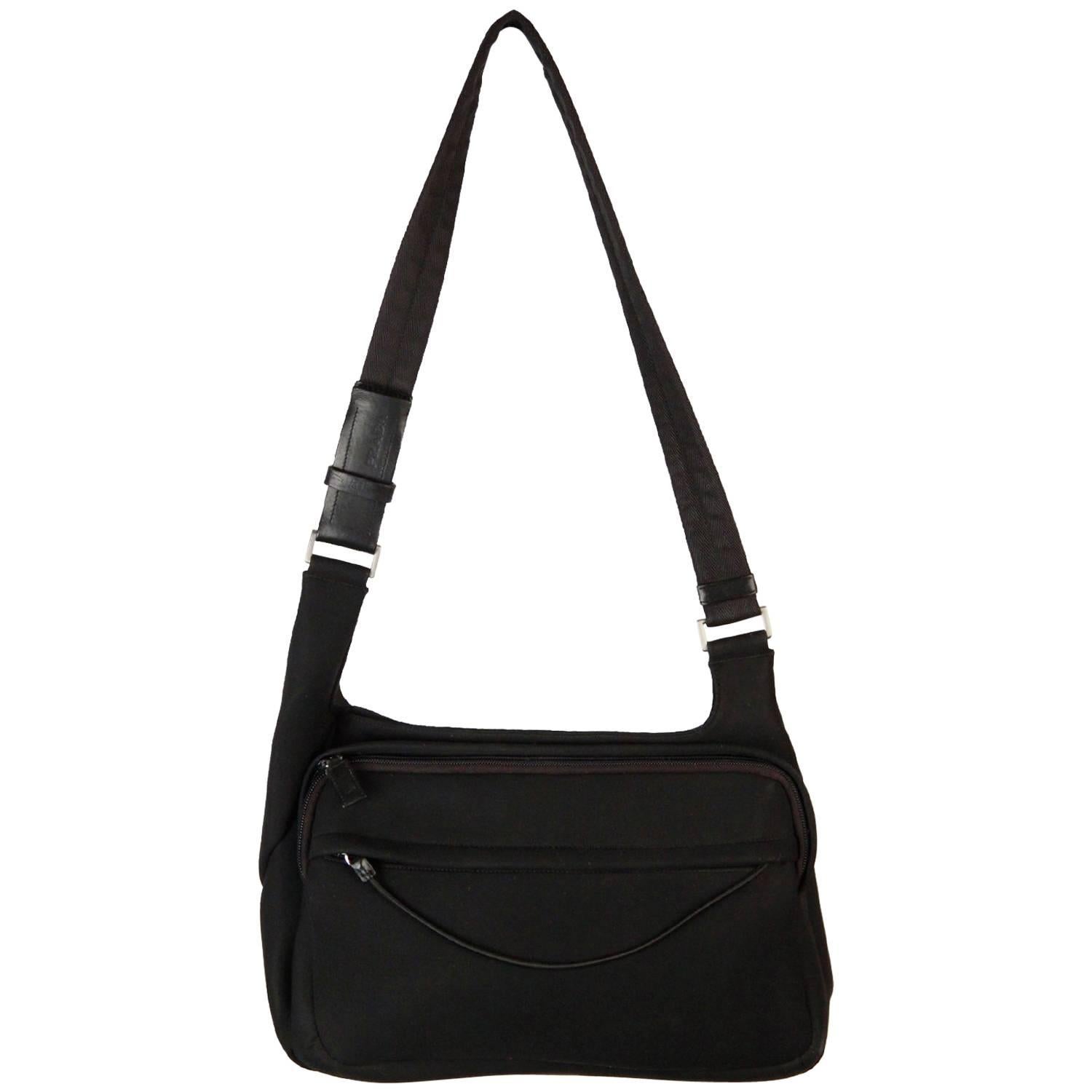 PRADA Black Neoprene Fabric SHOULDER BAG For Sale at 1stDibs | prada  neoprene bag, neoprene fabric for sale, neoprene shoulder bag