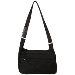 PRADA Black Neoprene Fabric  SHOULDER BAG