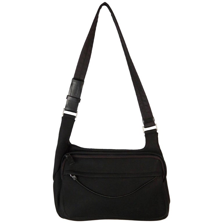 PRADA Black Neoprene Fabric SHOULDER BAG For Sale at 1stDibs | prada  neoprene bag, neoprene fabric for sale, neoprene fabric sale