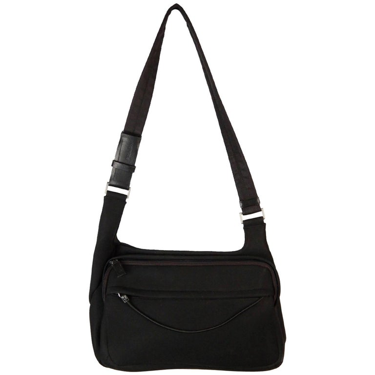PRADA Black Neoprene Fabric SHOULDER BAG For Sale at 1stDibs prada