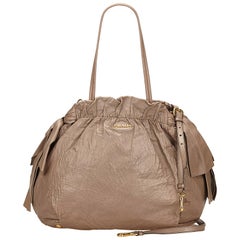 Prada Brown Leather Tote Bag 7