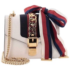 Gucci Sylvie Chain Shoulder Bag Leather Mini