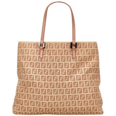 Fendi Pink Zucchino Jacquard Tote 6