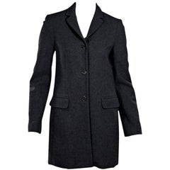 Grey Theory Button-Front Overcoat 4