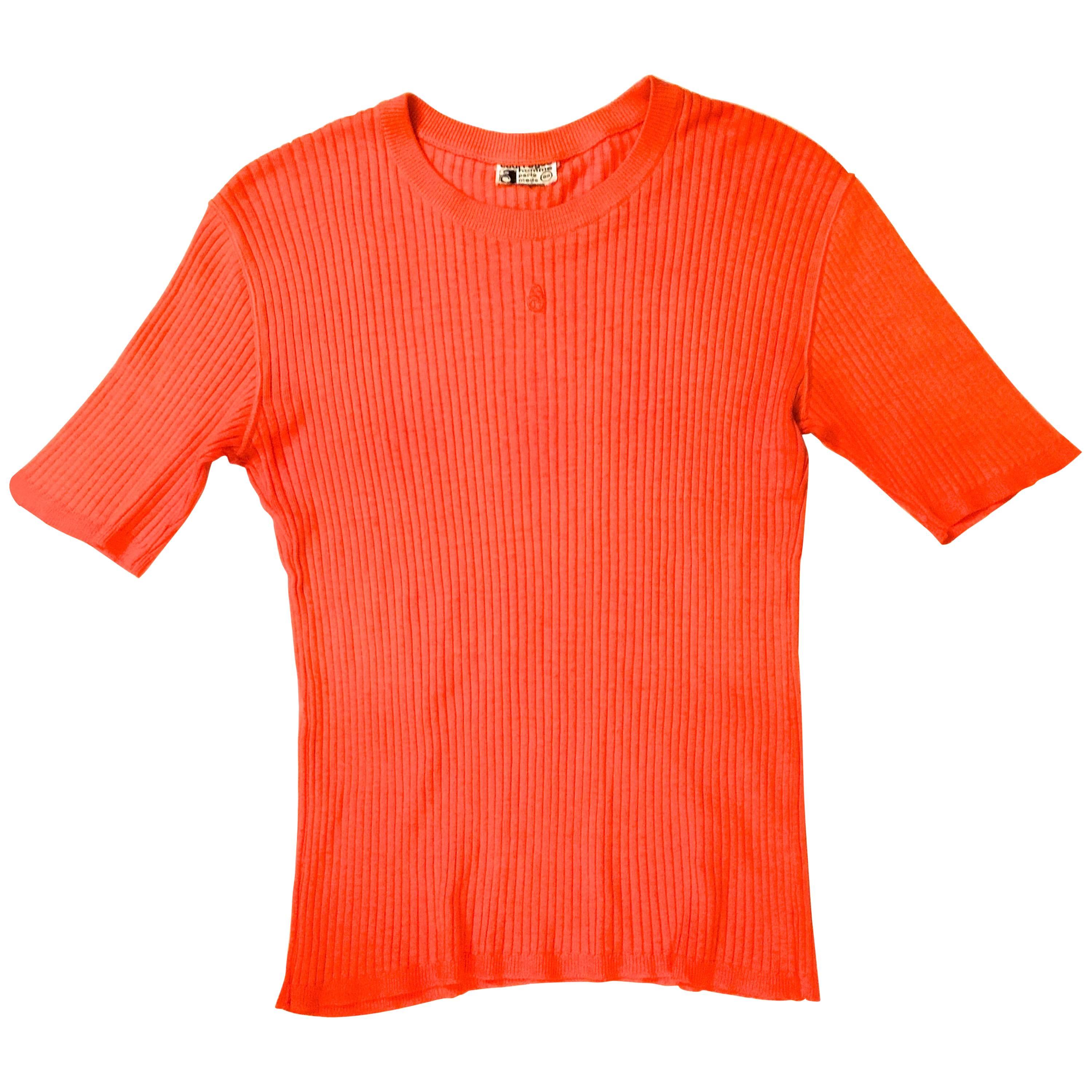 Courreges Sweater - Men's - Short Sleeve - Rare - 1960's For Sale