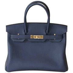 HERMES BIRKIN 30' togo Dark Blue 12