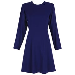 Yves Saint Laurent YSL Robe de jour longueur genou violet