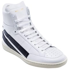 Saint Laurent White Court Classic SL/36H High Top Sneaker