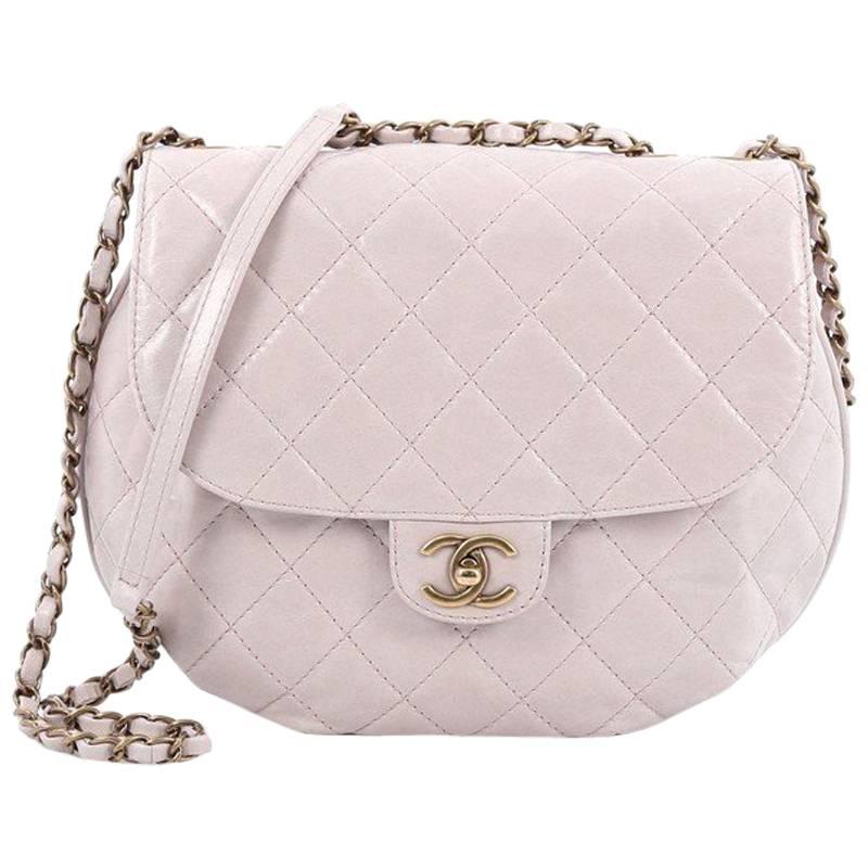 Chanel Dubai Messenger Bag Quilted Aged Calfskin Medium