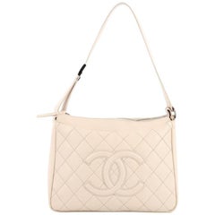Chanel CC Timeless Pocket Shoulder Bag Quilted Caviar Medium