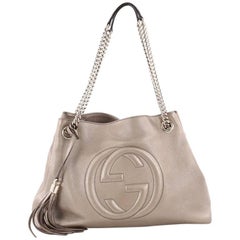 Gucci Soho Shoulder Bag Chain Strap Leather Medium