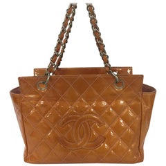 Chanel Timeless Zip Tote Quilted Patent Small