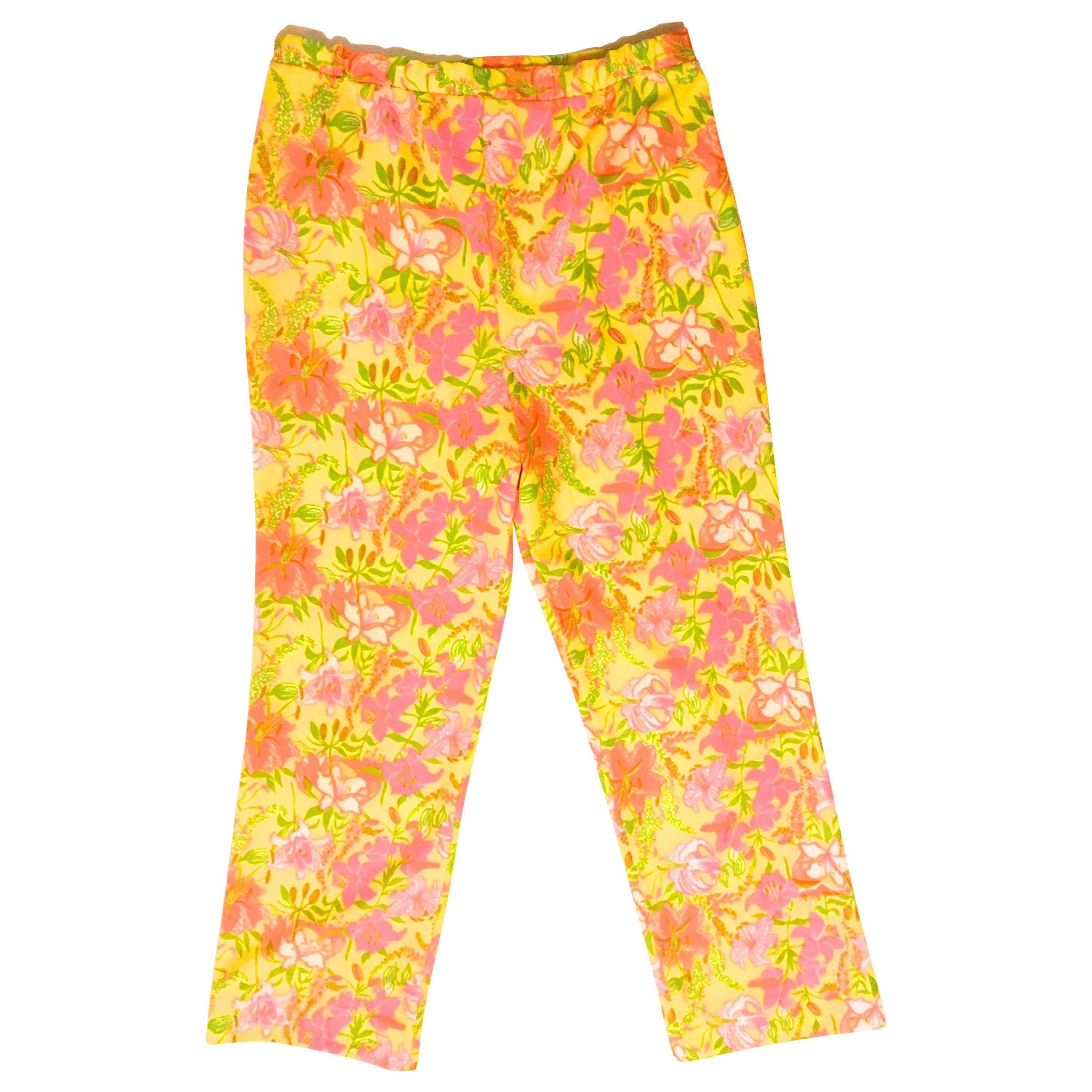 Rare Lilly Pulitzer Pull-up Pants - Late 1960's For Sale