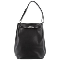 Kelly sport leather crossbody bag Hermès Black in Leather - 32691596