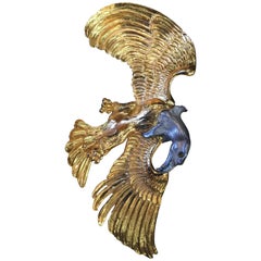 Vintage Christopher Ross Massive Bald Eagle Belt Buckle 